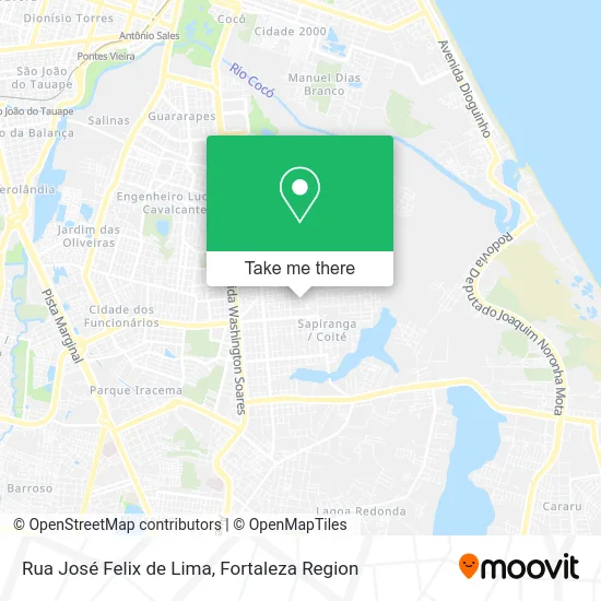 Rua José Felix de Lima map