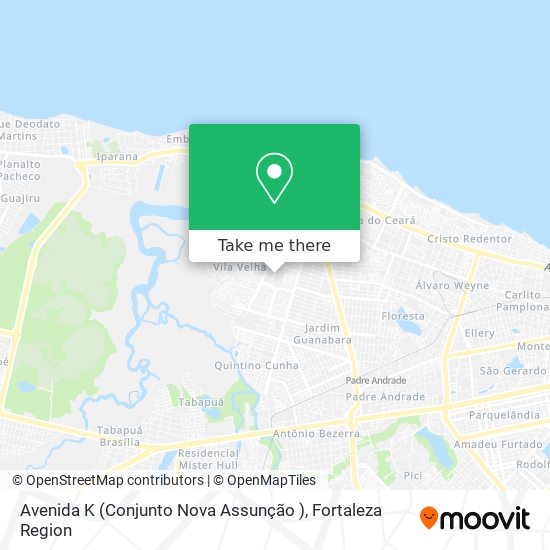 Avenida K (Conjunto Nova Assunção ) map