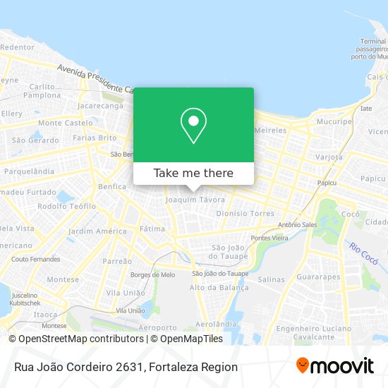 Mapa Rua João Cordeiro 2631