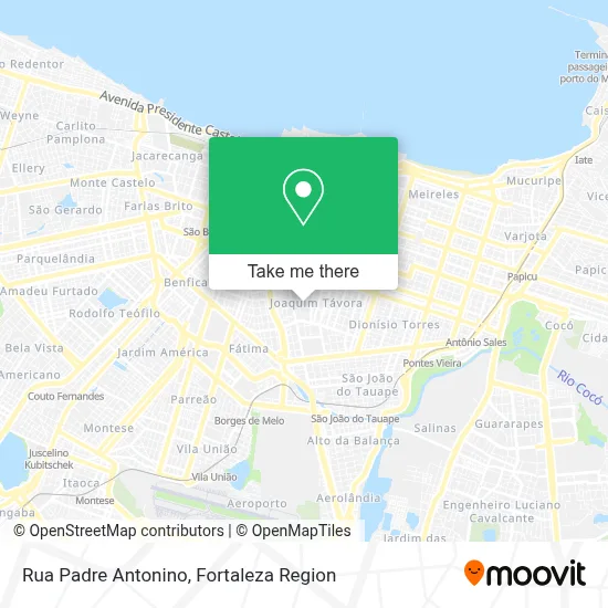 Rua Padre Antonino map