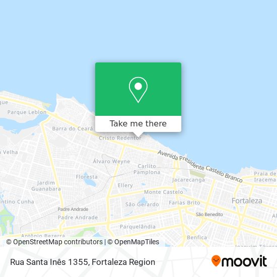 Rua Santa Inês 1355 map