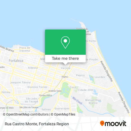 Mapa Rua Castro Monte