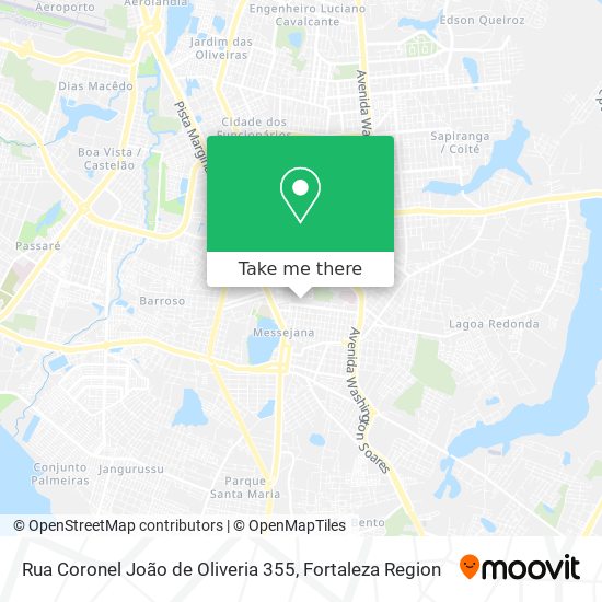 Mapa Rua Coronel João de Oliveria 355