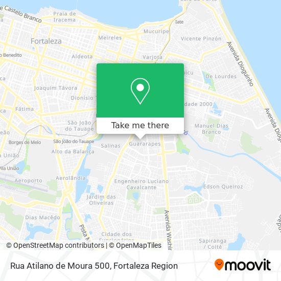 Mapa Rua Atilano de Moura 500