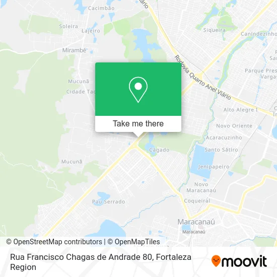 Rua Francisco Chagas de Andrade 80 map