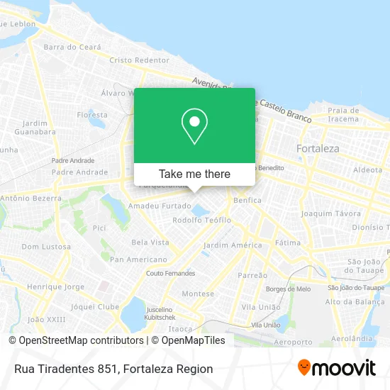 Rua Tiradentes 851 map