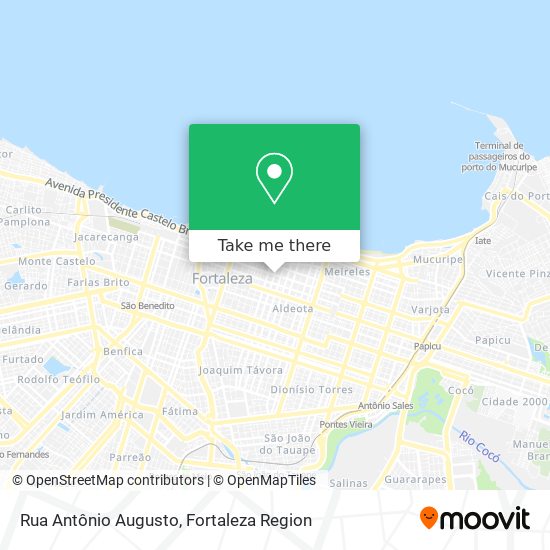 Mapa Rua Antônio Augusto