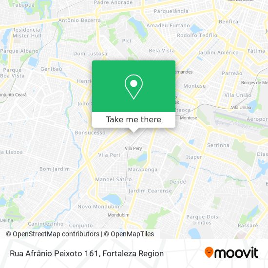 Mapa Rua Afrânio Peixoto 161