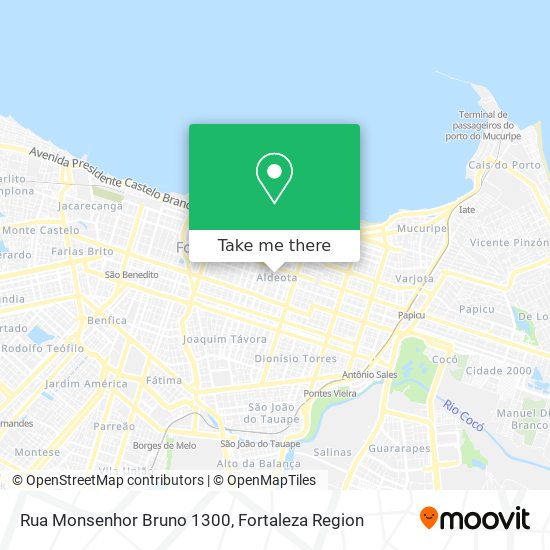 Mapa Rua Monsenhor Bruno 1300