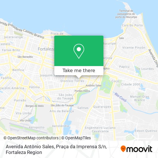 Avenida Antônio Sales, Praça da Imprensa S / n map