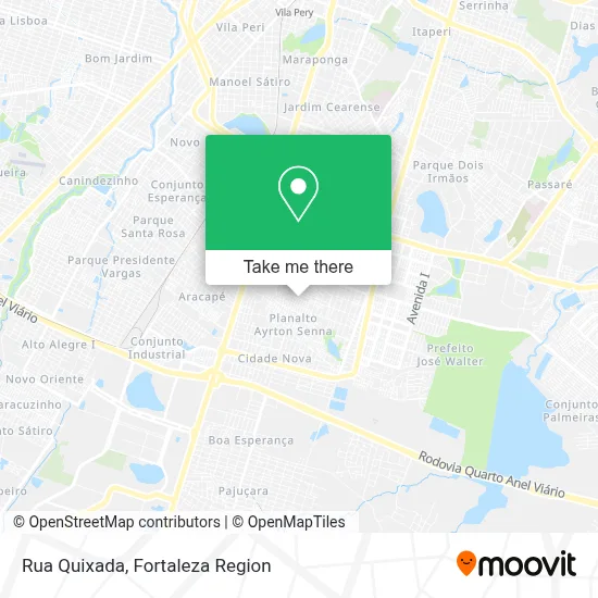 Rua Quixada map