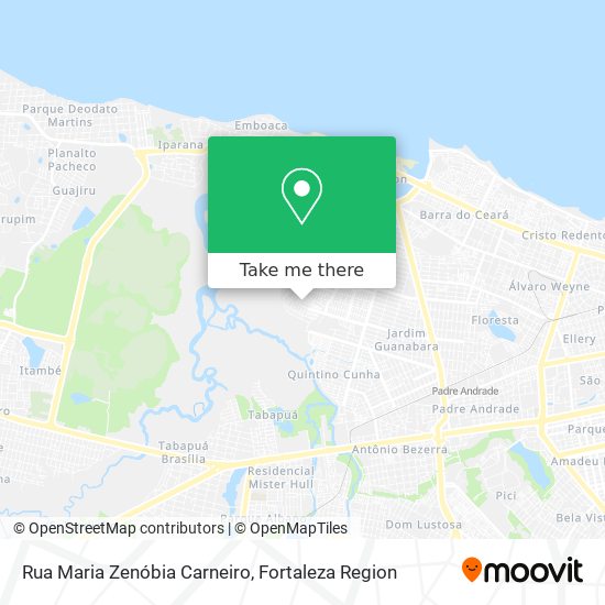 Mapa Rua Maria Zenóbia Carneiro