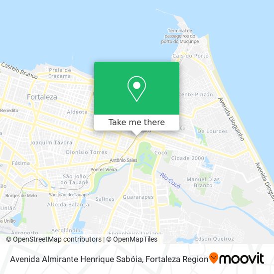 Mapa Avenida Almirante Henrique Sabóia
