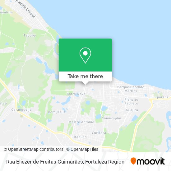 Rua Eliezer de Freitas Guimarães map