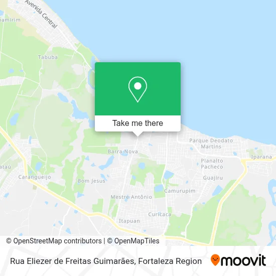 Rua Eliezer de Freitas Guimarães map