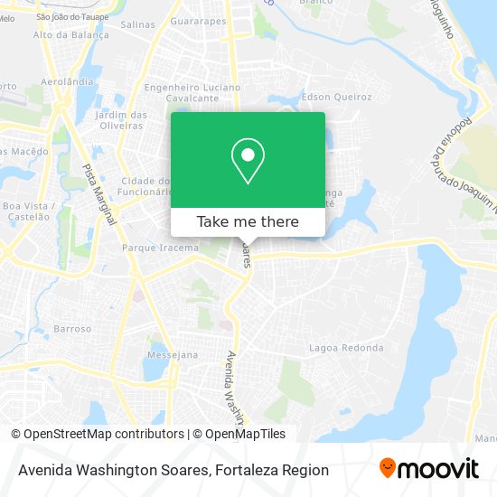 Mapa Avenida Washington Soares