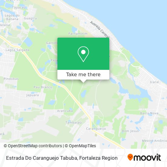 Estrada Do Caranguejo Tabuba map