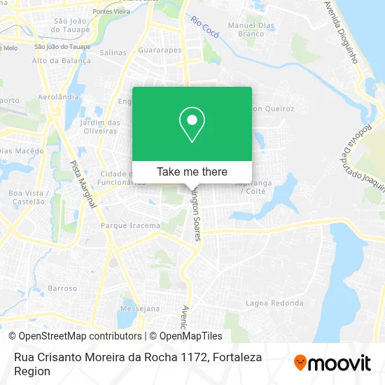 Rua Crisanto Moreira da Rocha 1172 map