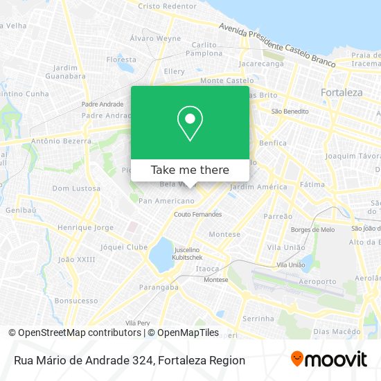 Mapa Rua Mário de Andrade 324