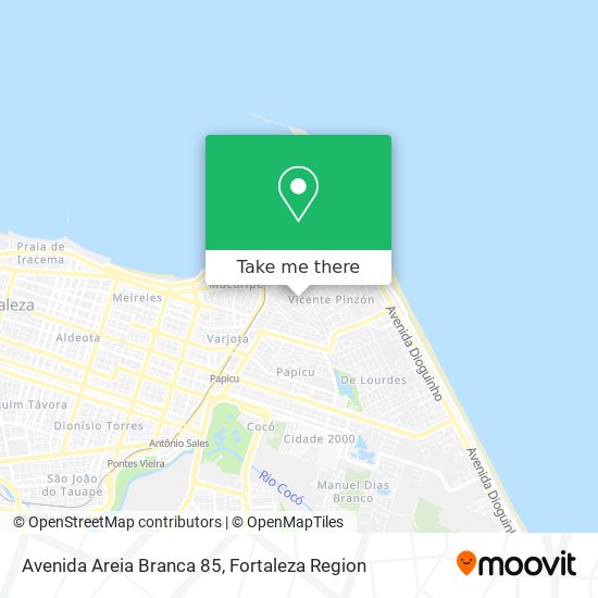 Avenida Areia Branca 85 map