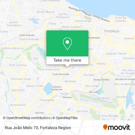 Rua João Melo 70 map
