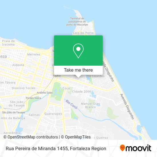 Rua Pereira de Miranda 1455 map