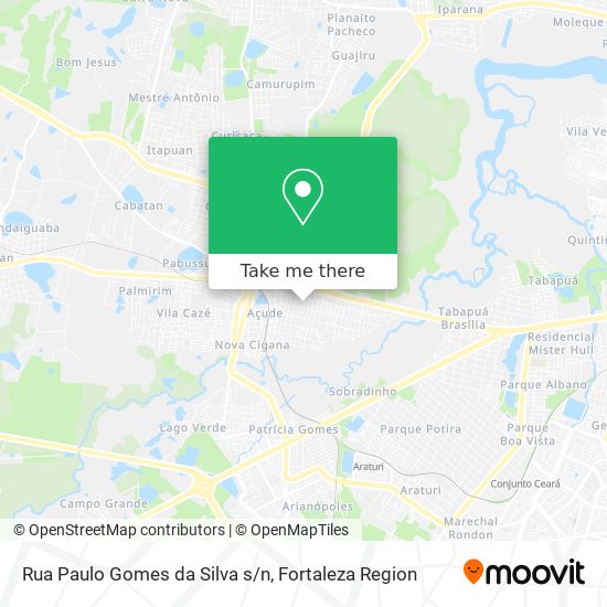 Mapa Rua Paulo Gomes da Silva s/n