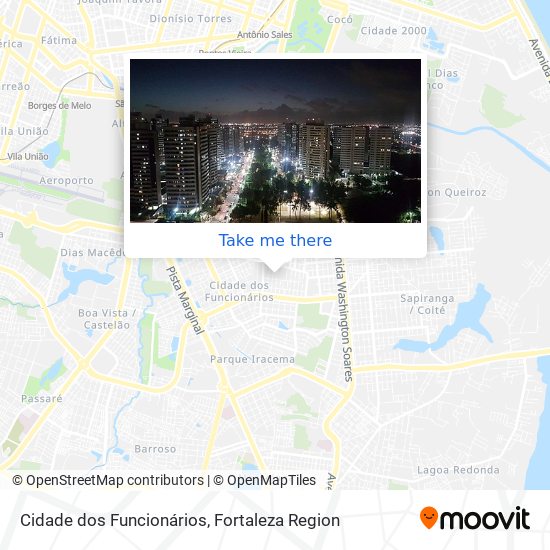 Cidade dos Funcionários map