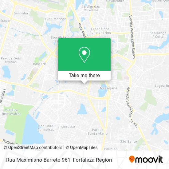 Rua Maximiano Barreto 961 map