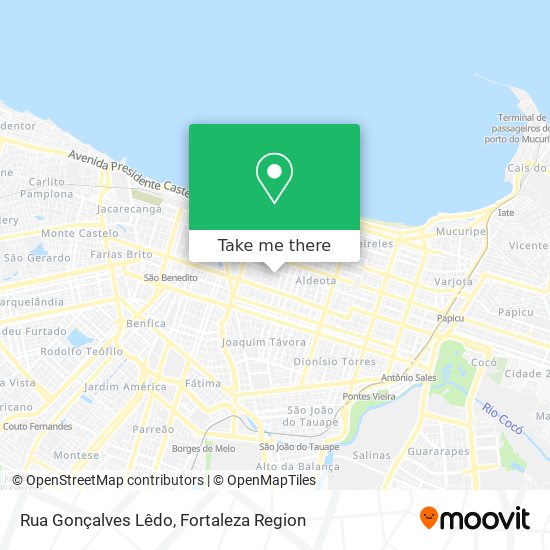 Mapa Rua Gonçalves Lêdo