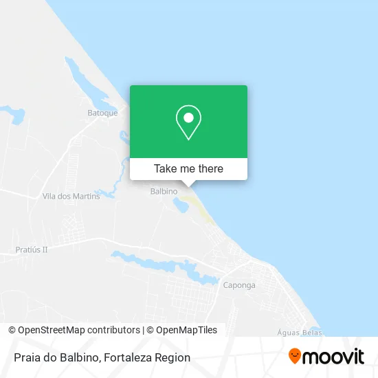 Praia do Balbino map