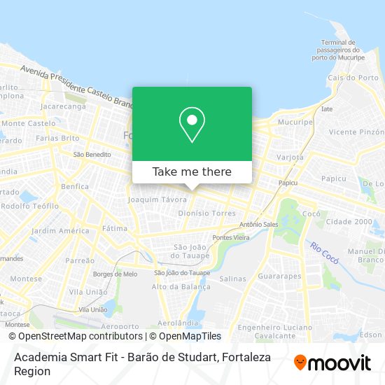 Mapa Academia Smart Fit - Barão de Studart