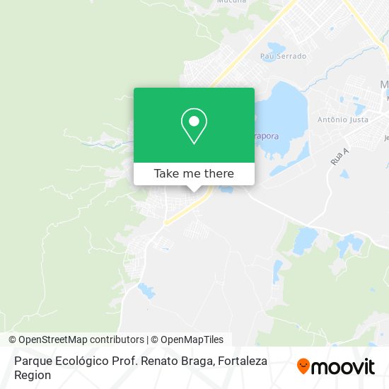 Parque Ecológico Prof. Renato Braga map