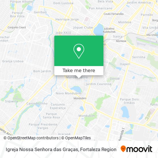 Mapa Igreja Nossa Senhora das Graças