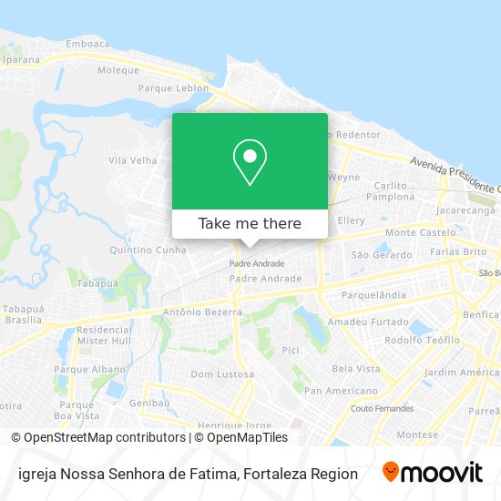 igreja Nossa Senhora de Fatima map