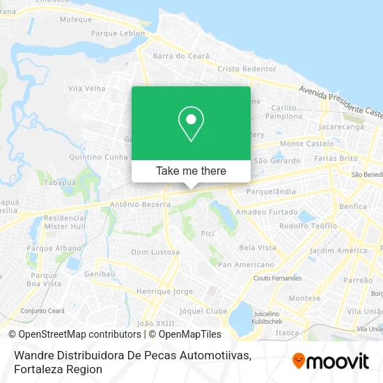 Wandre Distribuidora De Pecas Automotiivas map