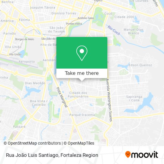 Mapa Rua João Luis Santiago