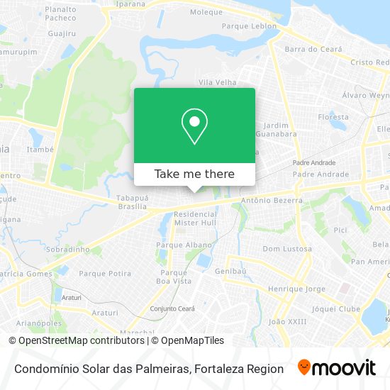 Mapa Condomínio Solar das Palmeiras