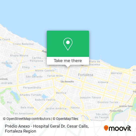 Prédio Anexo - Hospital Geral Dr. Cesar Calls map