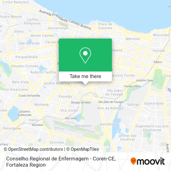 Conselho Regional de Enfermagem - Coren-CE map