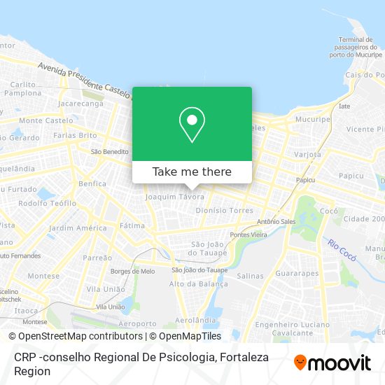 CRP -conselho Regional De Psicologia map