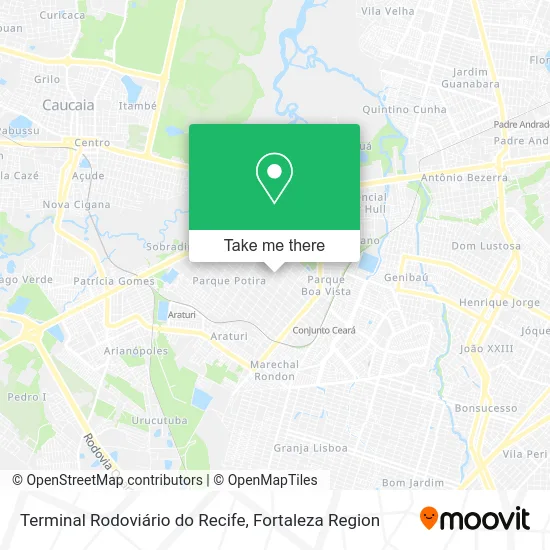 Terminal Rodoviário do Recife map
