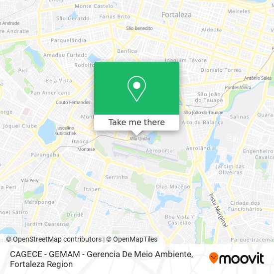 CAGECE - GEMAM - Gerencia De Meio Ambiente map