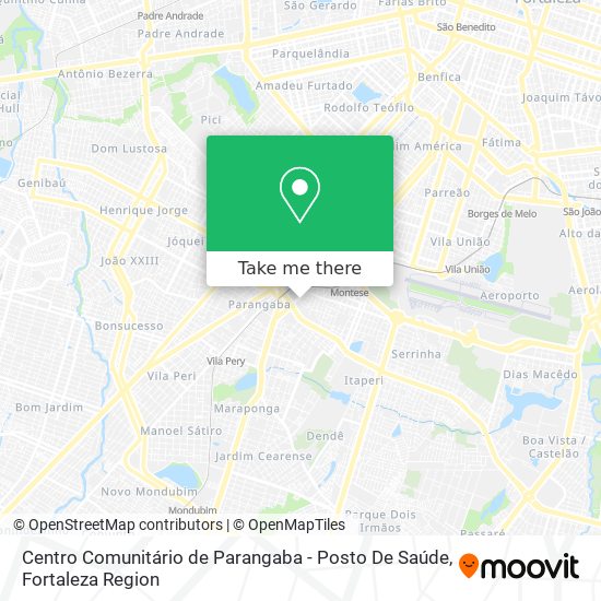 Centro Comunitário de Parangaba - Posto De Saúde map