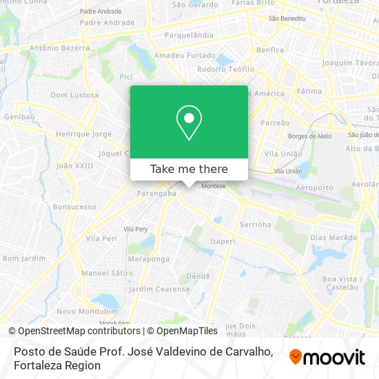 Posto de Saúde Prof. José Valdevino de Carvalho map