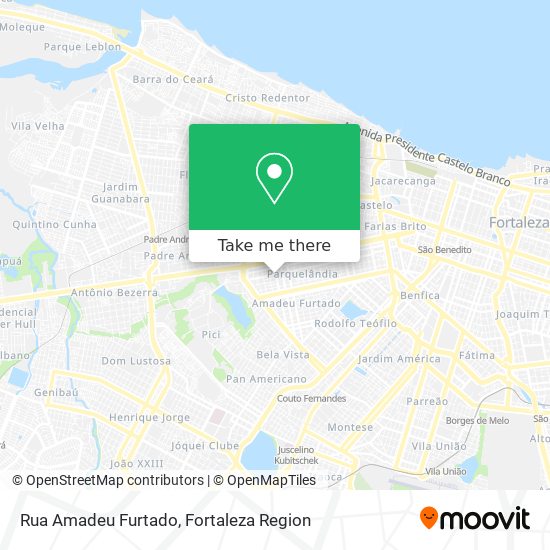 Mapa Rua Amadeu Furtado