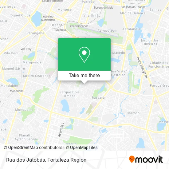 Rua dos Jatobás map