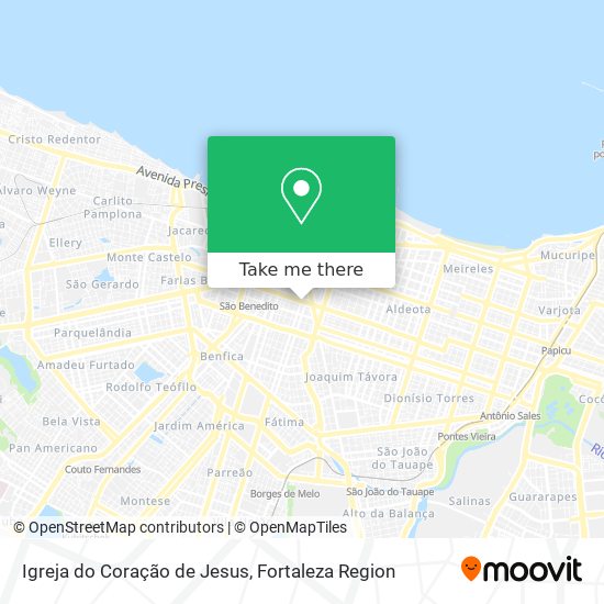 Mapa Igreja do Coração de Jesus