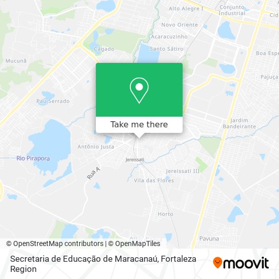 Mapa Secretaria de Educação de Maracanaú