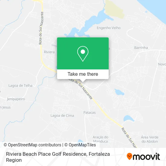 Riviera Beach Place Golf Residence map